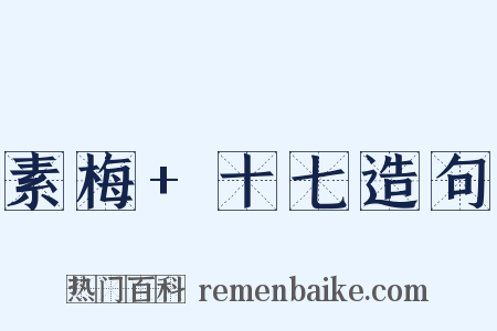 素梅+十七造句是什么意思的图片